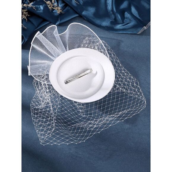 🤍 2PCS Pinup Retro Vintage Classy 1950s White Hat Gloves Accessories Set NEW - Picture 15 of 16